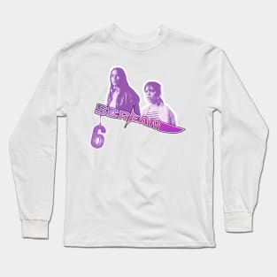 scream VI  (Scream 6) Melissa Barrera (Sam Carpenter) - Jenna Ortega (Tara Carpenter) scary horror movie graphic design by ironpalette Long Sleeve T-Shirt